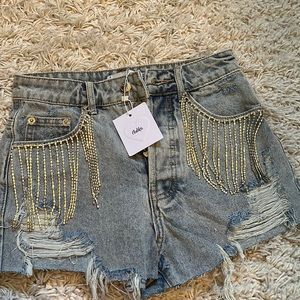 Adika rhinestone shorts
